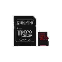 Kingston 128GB microSDXC Canvas React  100R/80W U3 UHS-I V30 A1 + SD Adapter
