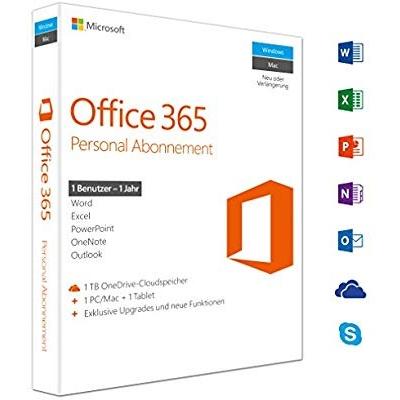 Microsoft Office 365 Personal (1-Year Subscription 1 Licence) TRK