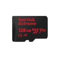 SanDisk Extreme microSDHC 128GB + SD Adapter + Rescue Pro Deluxe 100MB/s A1 C10 V30 UHS-I U3