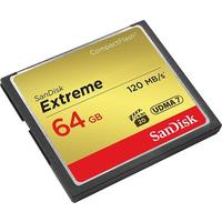 SanDisk Extreme CF 120MB/s, 85MB/s write, UDMA7, 64GB