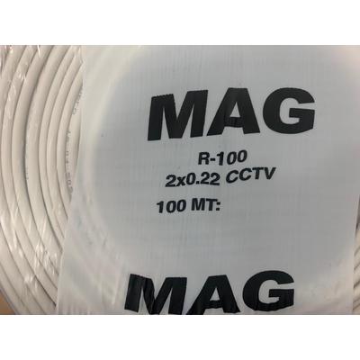 MAG R-100 2x0.22 Folyolu Lüks 100M CCTV Kamera Kablosu