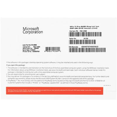 Microsoft Windows 11 Pro English 64Bit OEM (FQC-10528)?
