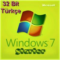 Microsoft Windows 7 Starter 32Bit Türkçe Orjinal 