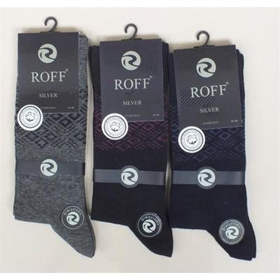 Roff Rossano Silver Siyah Erkek Çorap 12016 