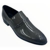 Duray Parlak Gri Hakiki Deri Klasik Erkek Ayakkabı