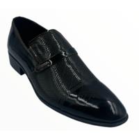 Duray Parlak Koyu Kahverengi Hakiki Deri Klasik Erkek Ayakkabı